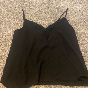 Black camisole lace top